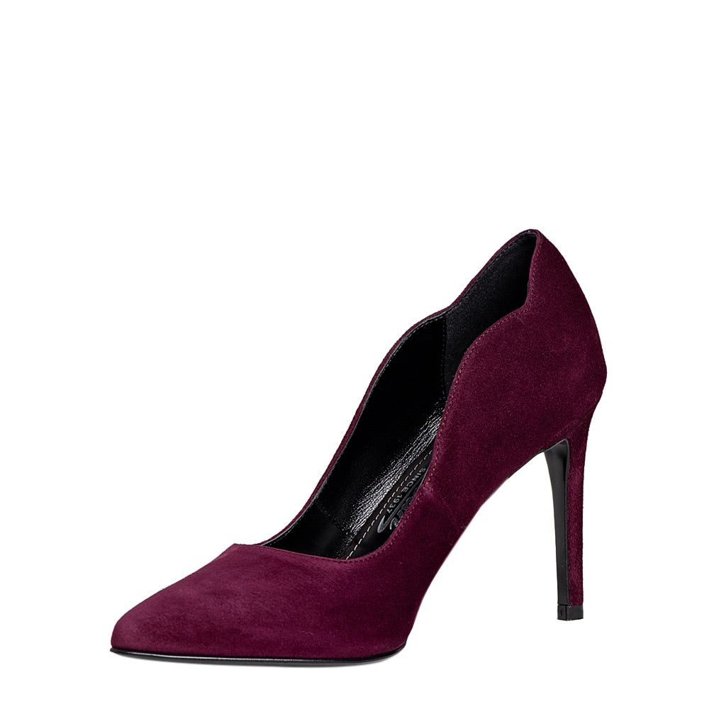 Pantofi dama Guban model 1345 velur visiniu