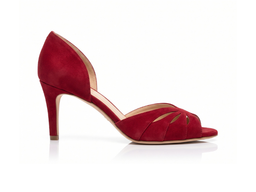 Pantofi 1486 Velur Rosu