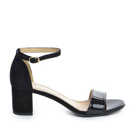 Sanda dama Guban 3582 velur negru/lac negru