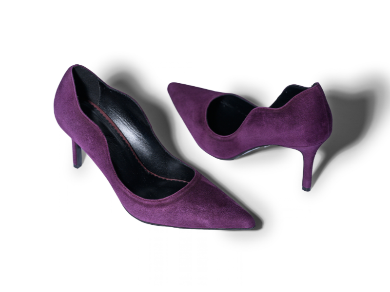 Pantofi 1531 Velur Violet