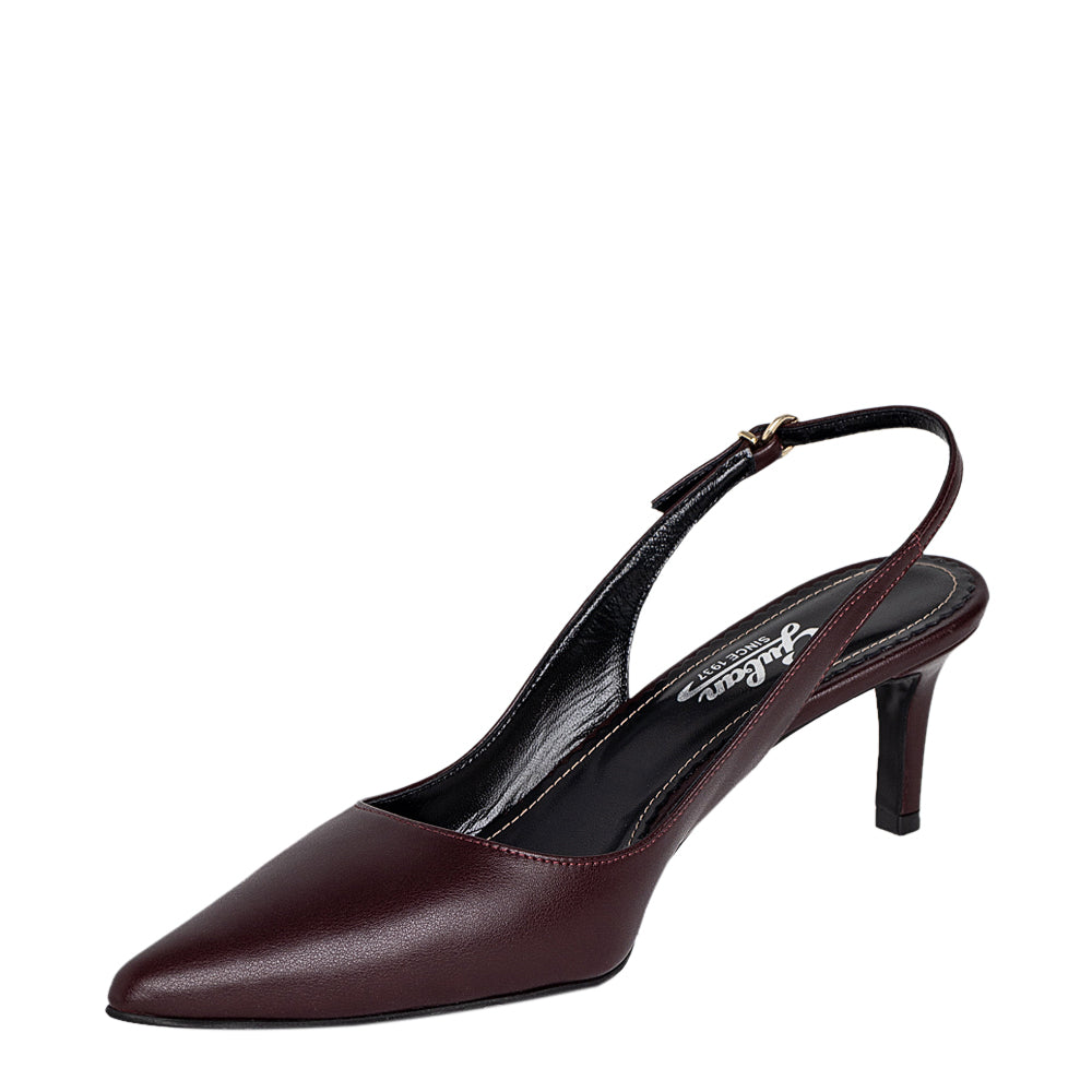 Pantofi dama Guban model 1568 piele nappa bordo