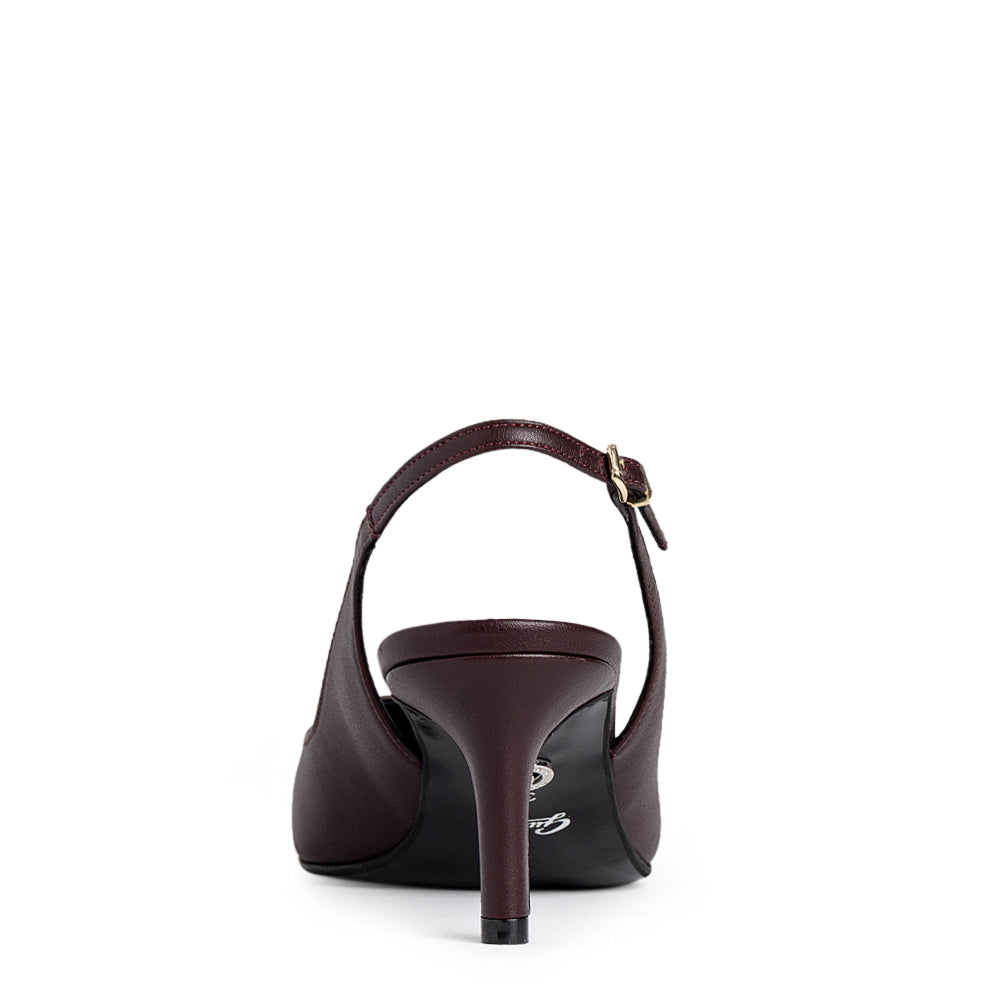 Pantofi dama Guban model 1568 piele nappa bordo