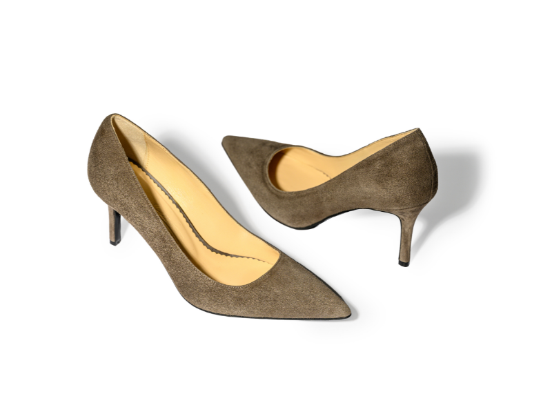 Pantofi 1570 Velur Tabac