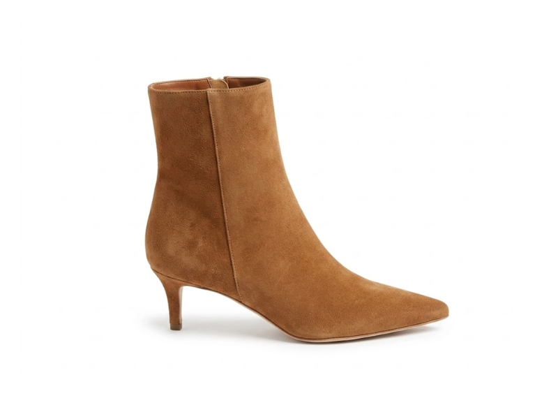 Botine 1579 Velur Camel