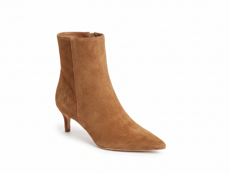 Botine 1579 Velur Camel