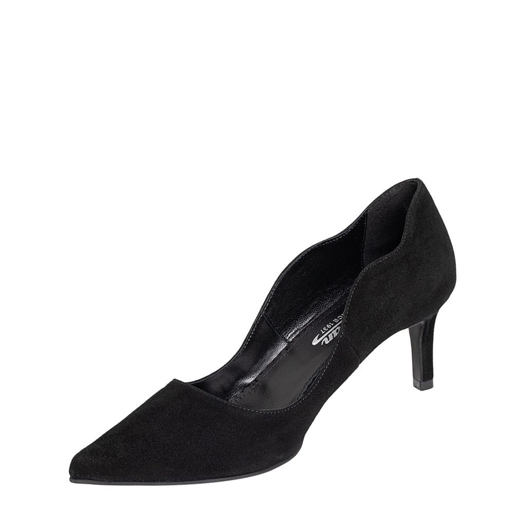 Pantofi 1592 Velur Negru