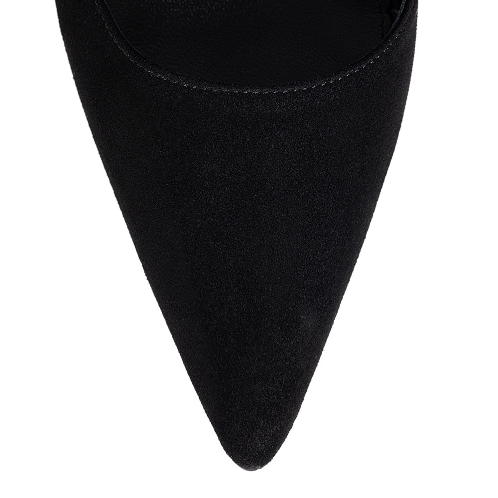 Pantofi 1592 Velur Negru