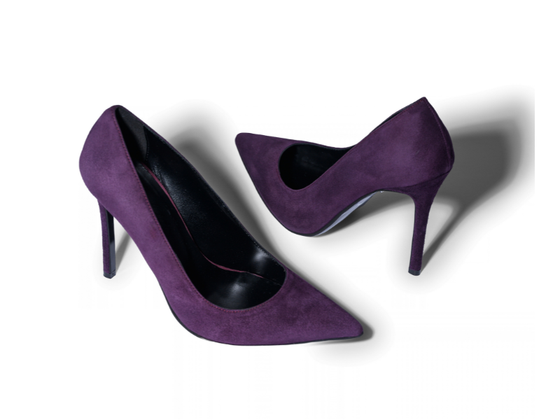 Pantofi 1606 Velur Violet