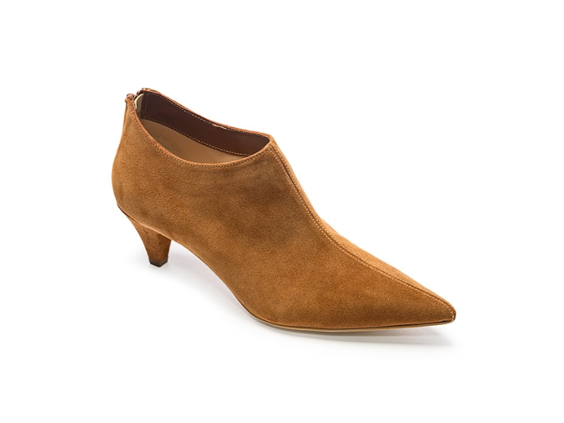 Botine 1610 Velur Camel