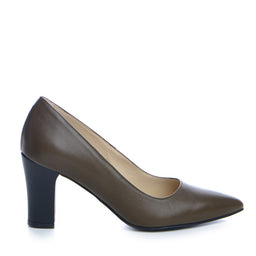 Pantofi dama Guban 1376 piele nappa kaki
