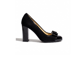 Pantofi 3687 Velur & Lac Negru