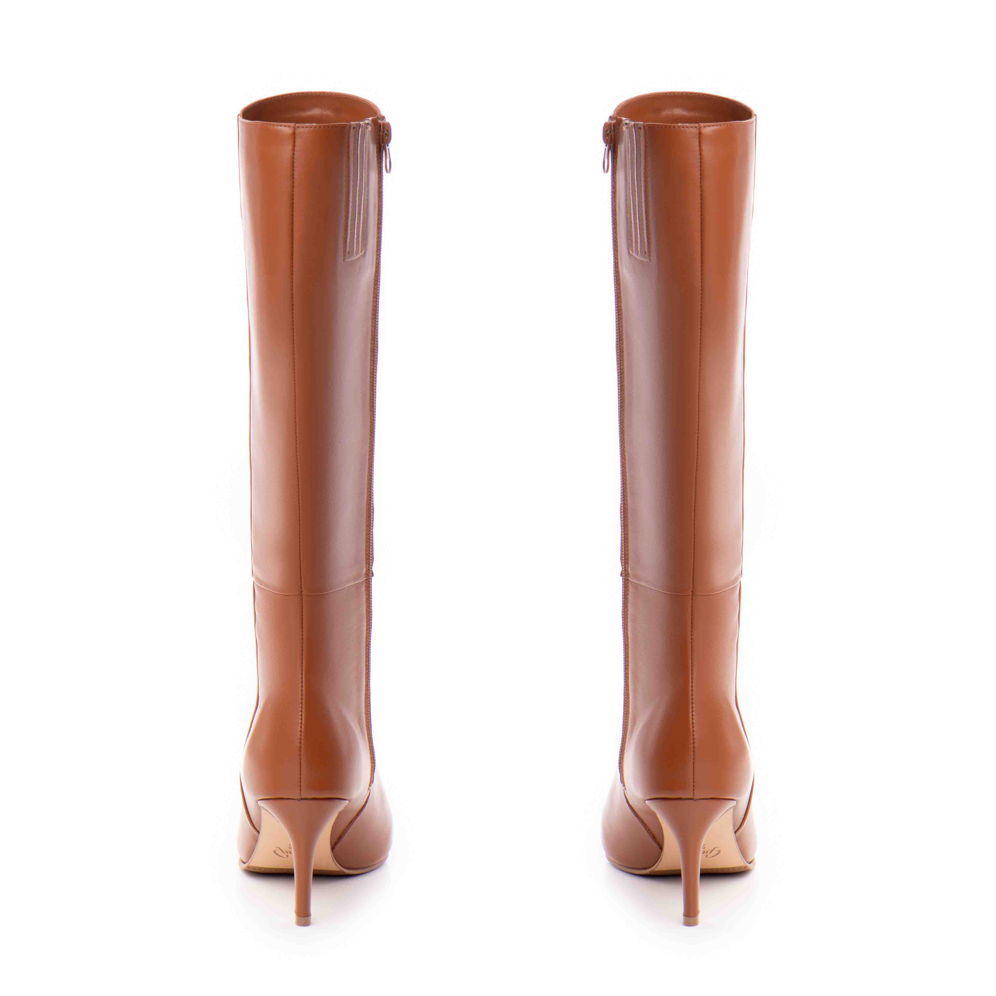 Cizme dama Guban model 3610 nappa coniac