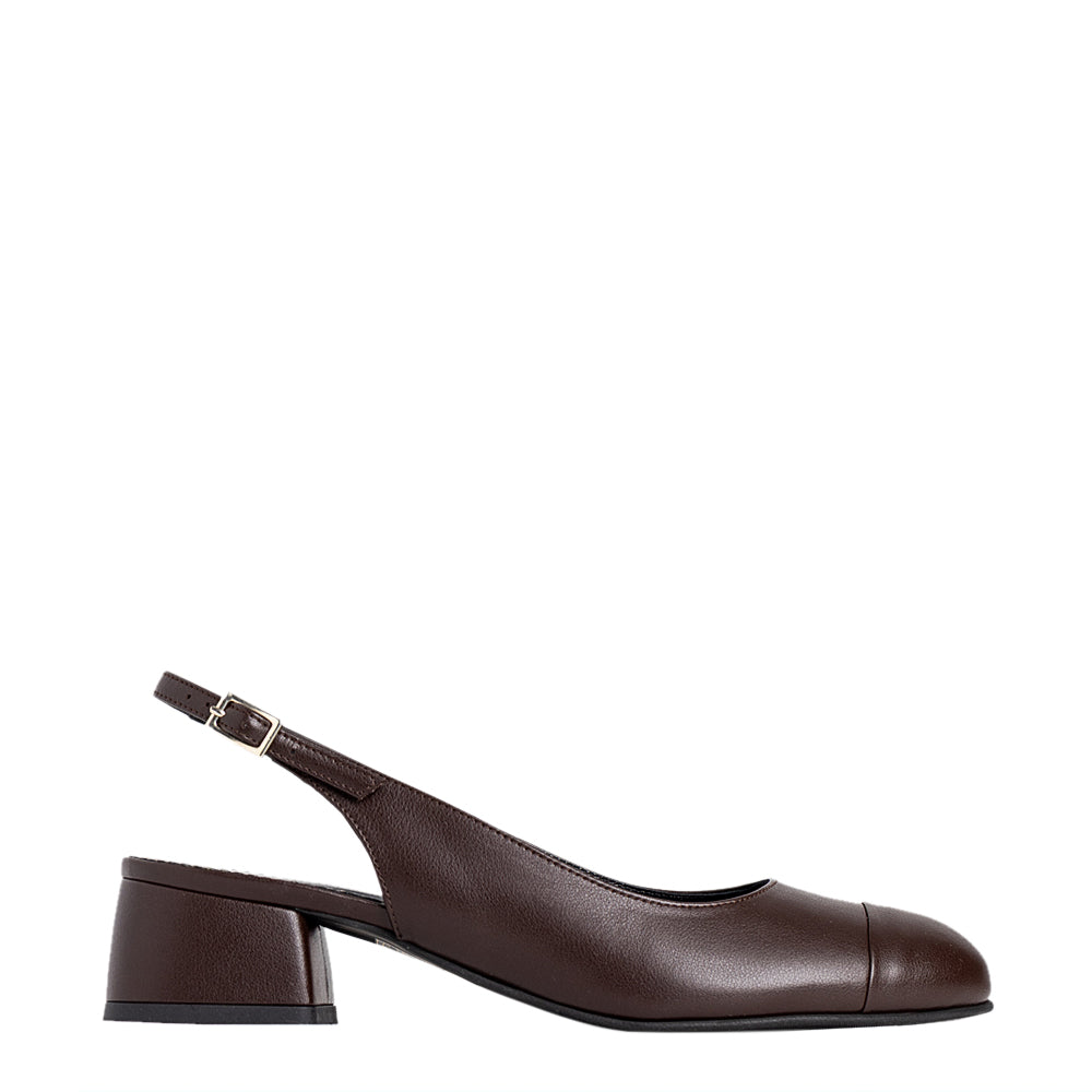 Pantofi dama Guban model 3619/C piele nappa maro