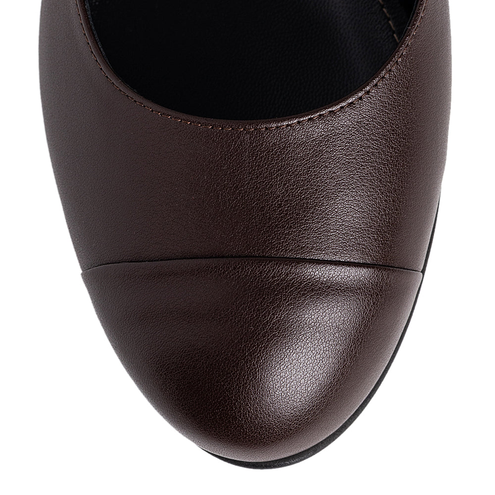 Pantofi dama Guban model 3619/C piele nappa maro