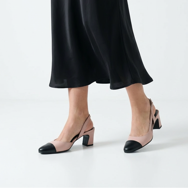 Pantofi 3639 Nappa Moca Mouse & Negru