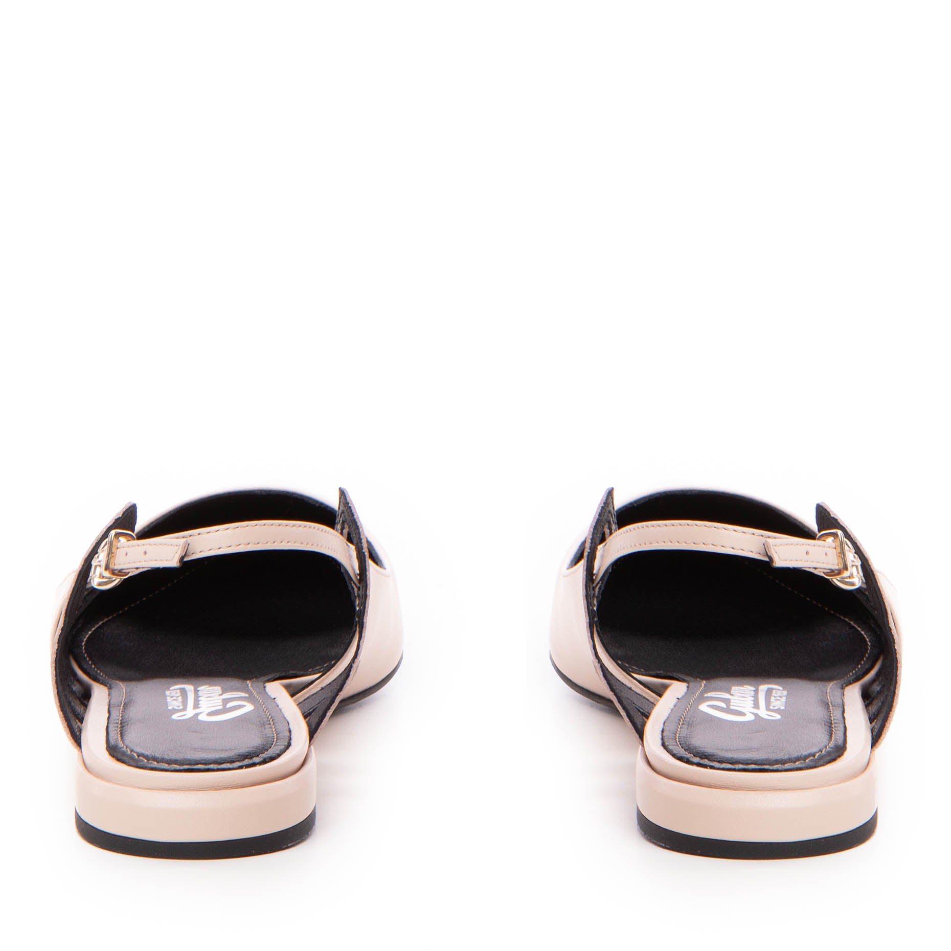 Balerini Guban model 3666 piele naturala nappa roz-nude