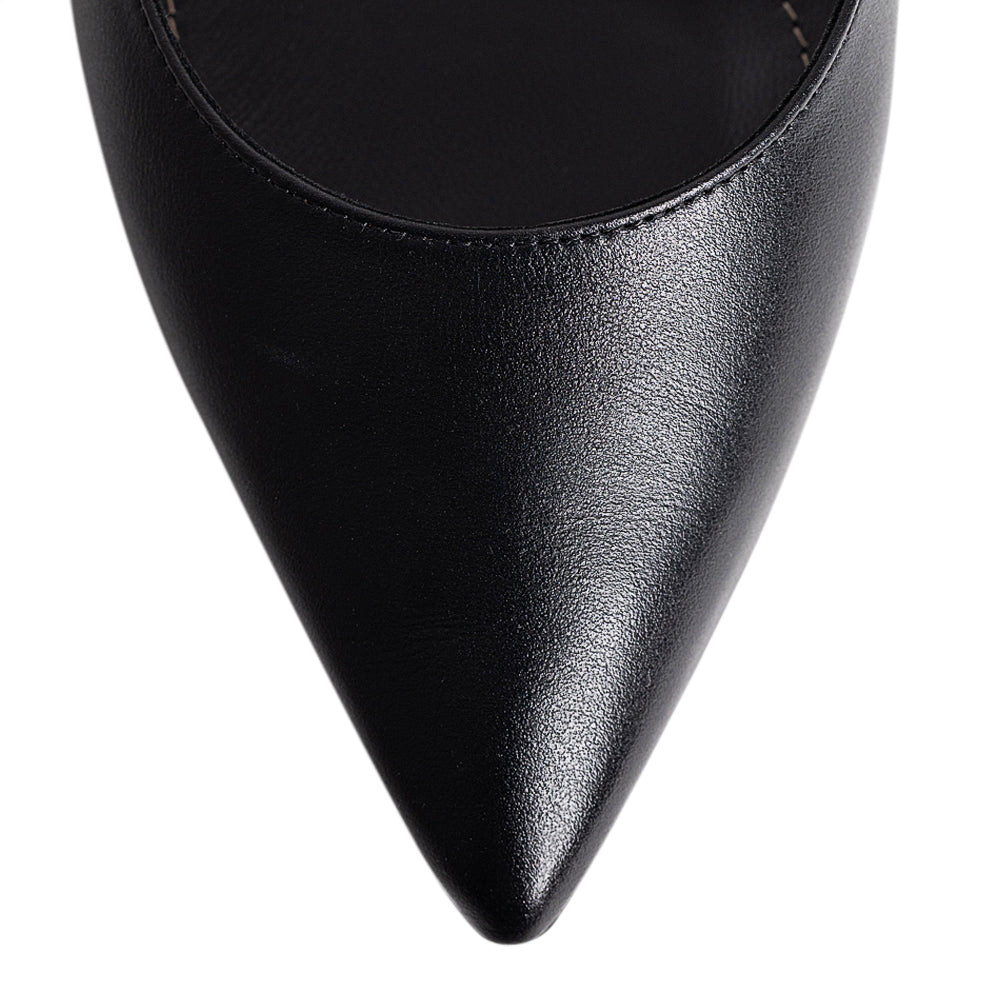 Balerini Guban model 3671 piele naturala nappa negru