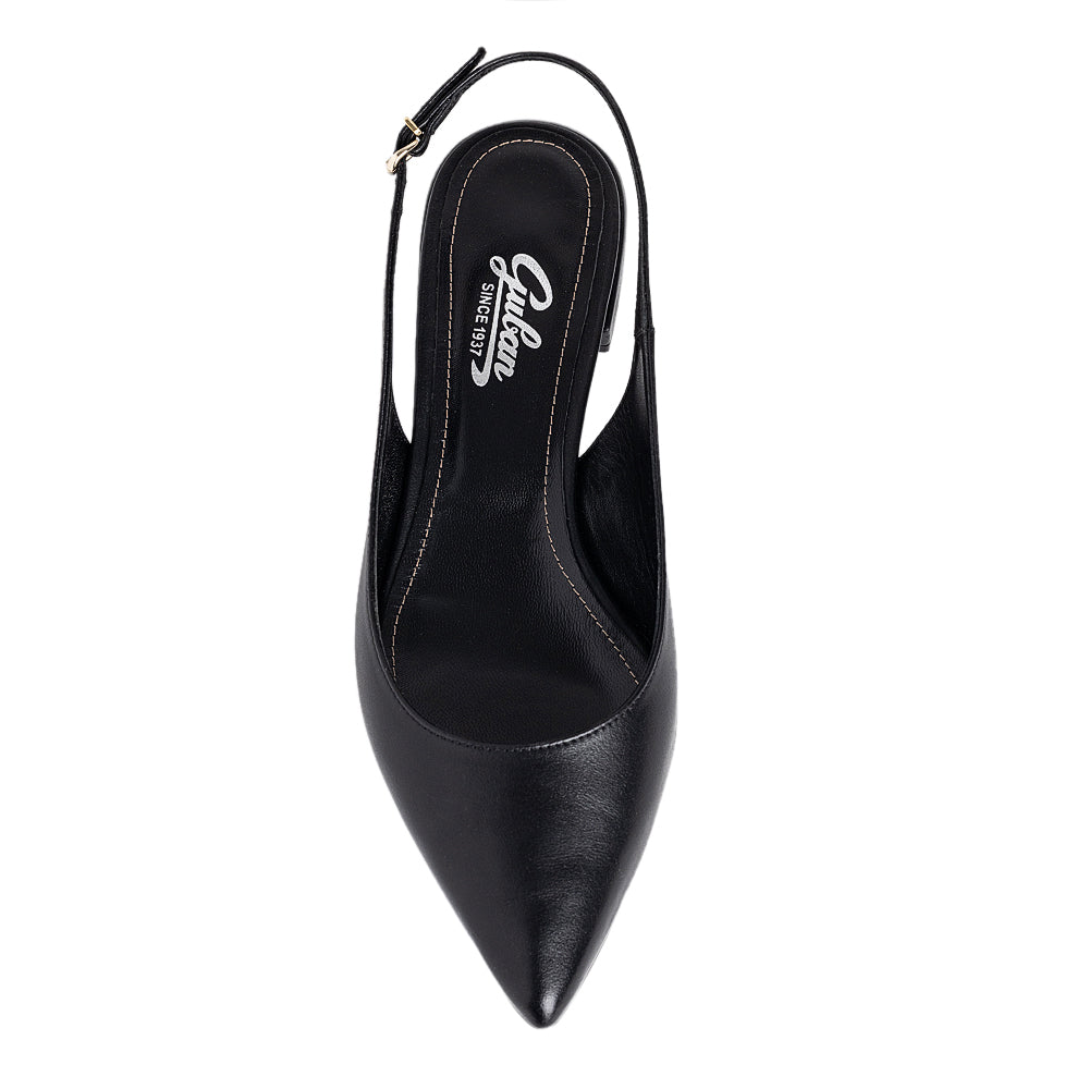 Balerini Guban model 3671 piele naturala nappa negru