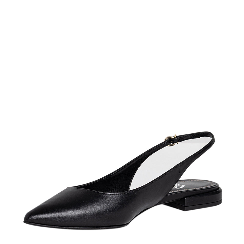 Balerini Guban model 3671 piele naturala nappa negru