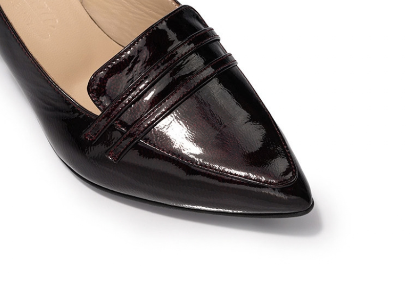 Pantofi 3678 Naplac Bordo