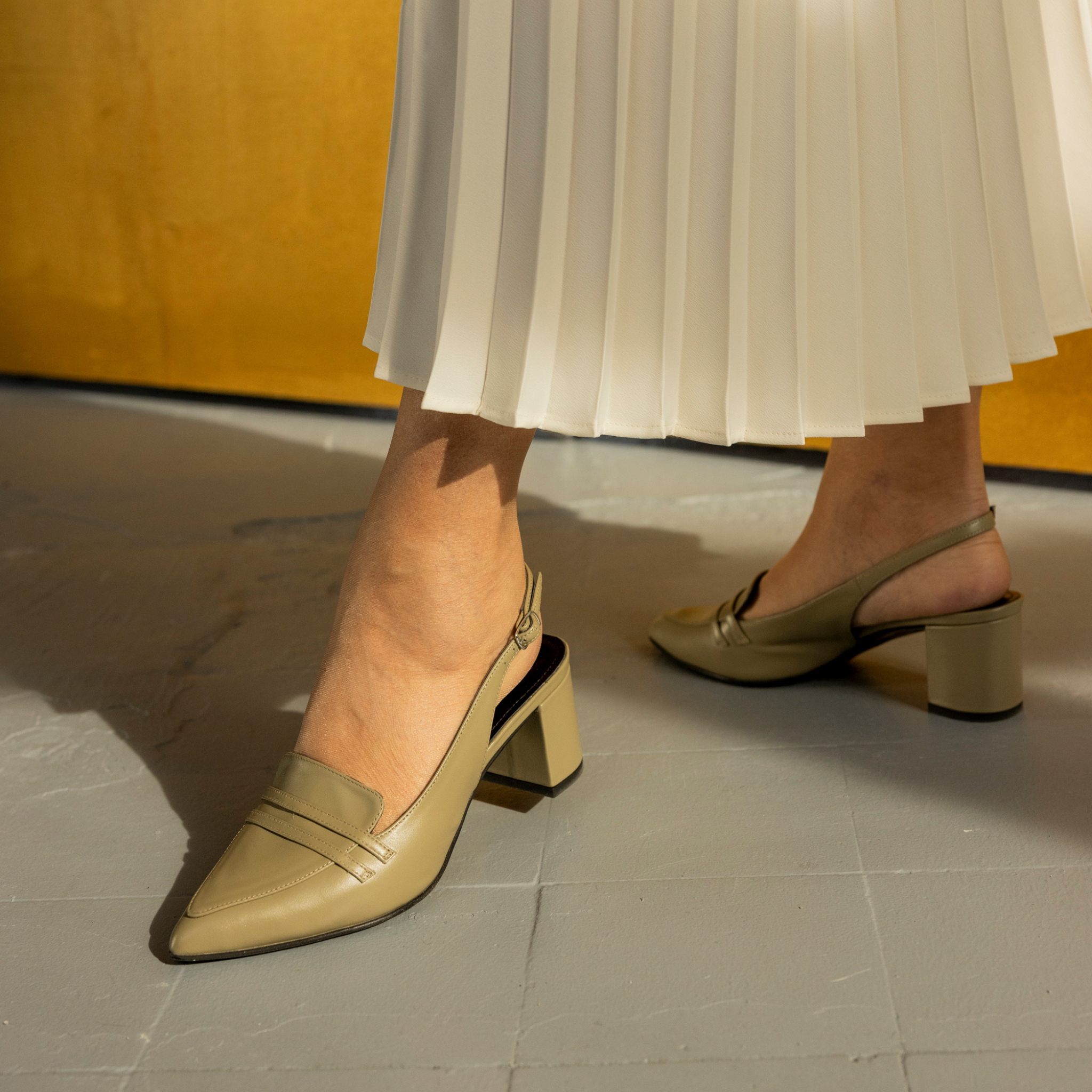 Pantofi 3678 Nappa Olive