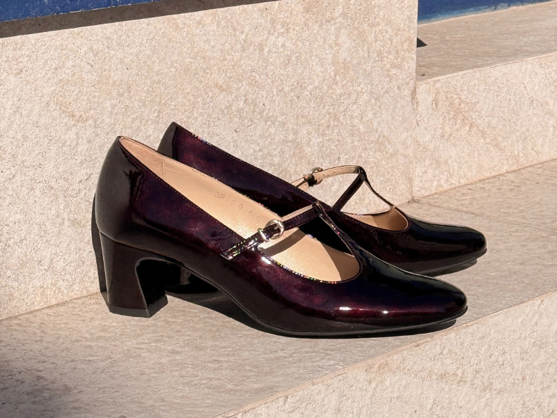 Pantofi 3694 Naplac Bordo
