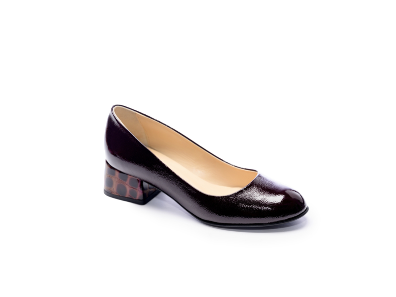 Pantofi 3701 Naplac Bordo
