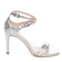 Sandale dama Guban model 1388 piele nappa argintiu