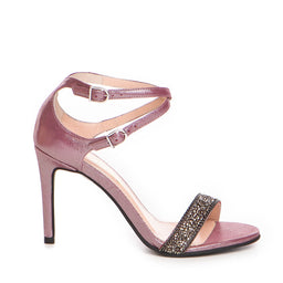 Sandale dama Guban model 1388/C piele velur laminat bordo