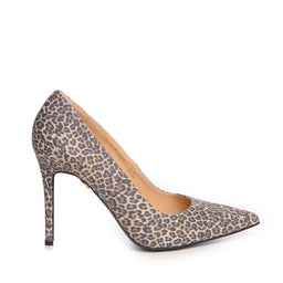 Pantofi dama Guban model 1256 piele velur animal print L