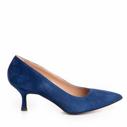 Pantofi dama Guban model 1414 velur albastru