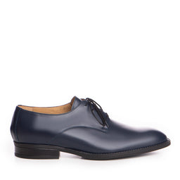 Pantofi barbati Guban model 001 piele naturala box bleumarin