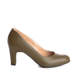 Pantofi dama Guban model 3152 piele nappa kaki