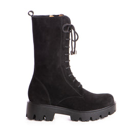 Bocanc  dama Guban model 3611 piele velur negru