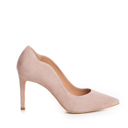 Pantofi dama Guban model 1345 velur bej