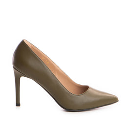 Pantofi dama Guban model 1206 piele  nappa kaki