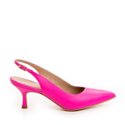 Pantofi dama Guban model 1489 nappa fuxia
