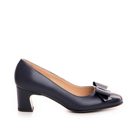 Pantofi dama Guban model 3641 piele nappa bleumarin