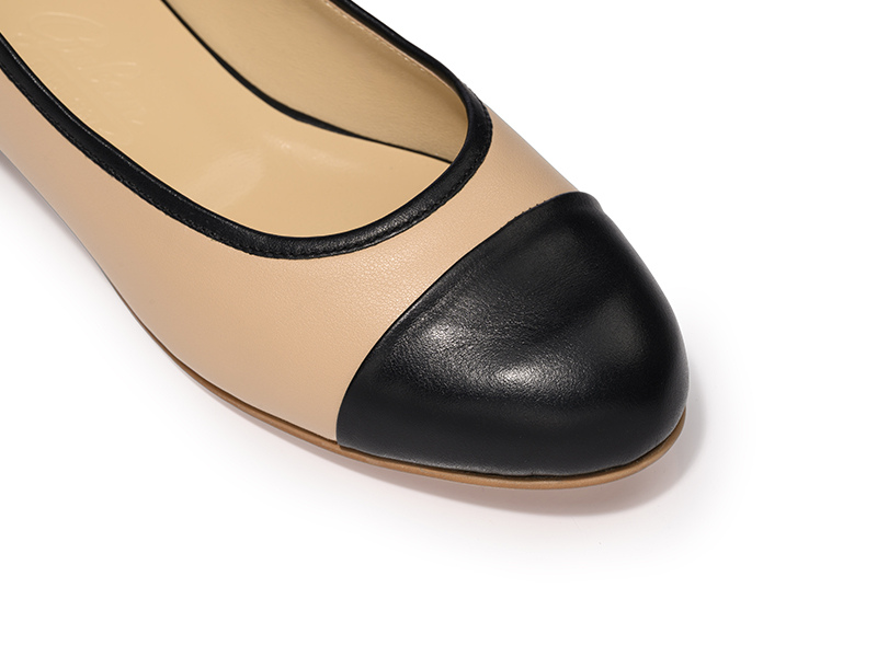 Balerini 3699 Nappa Nude & Negru