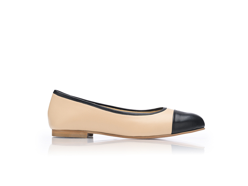 Balerini 3699 Nappa Nude & Negru