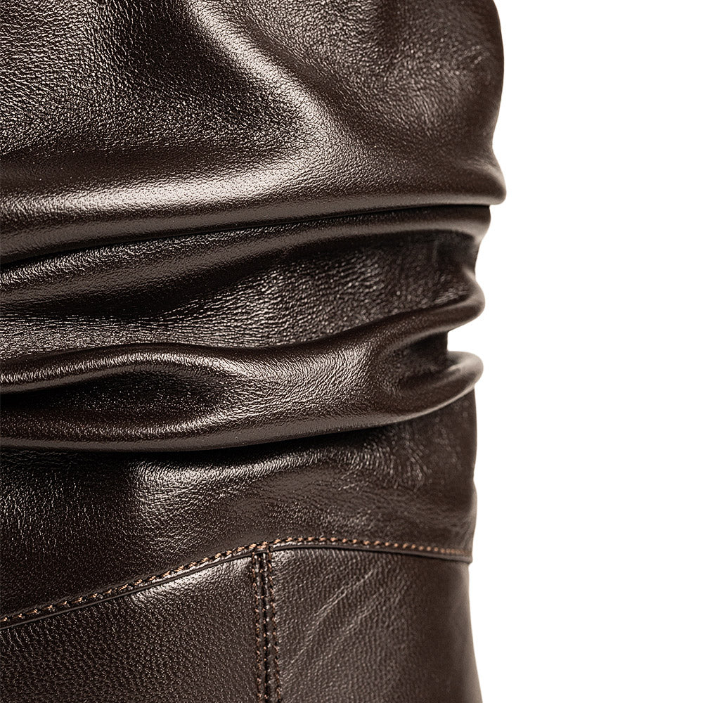 Botine dama Guban model 1583 nappa maro