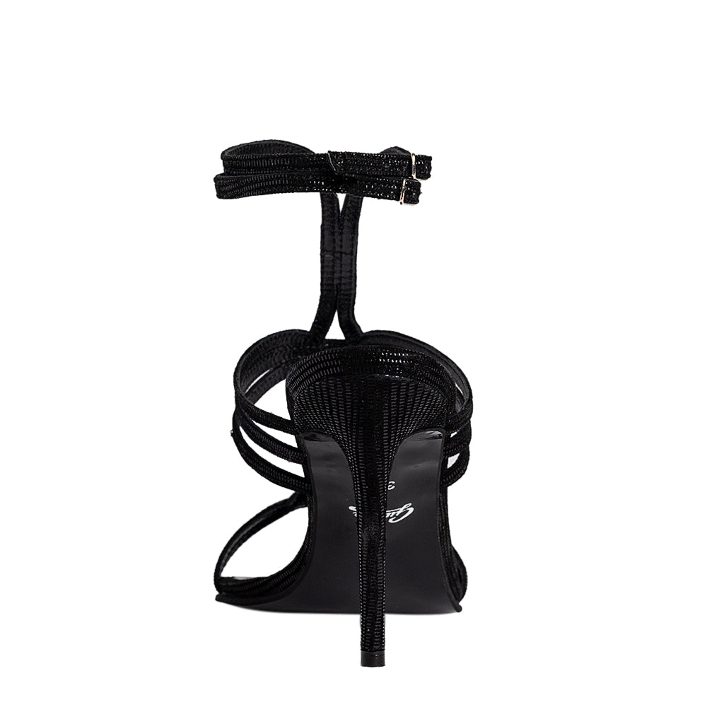 Sandale dama Guban model 1552 velur fish negru