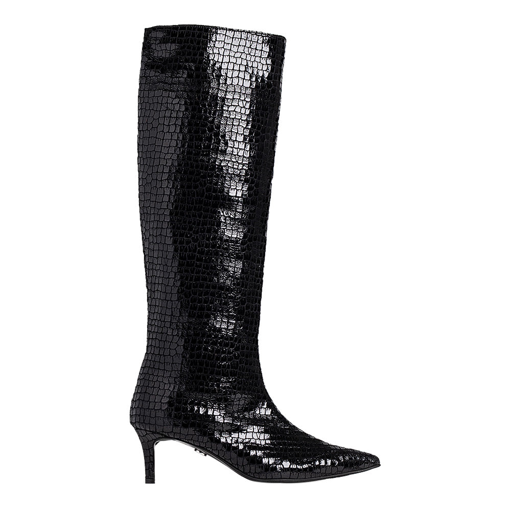 Cizme dama Guban model 1567 animal print negru