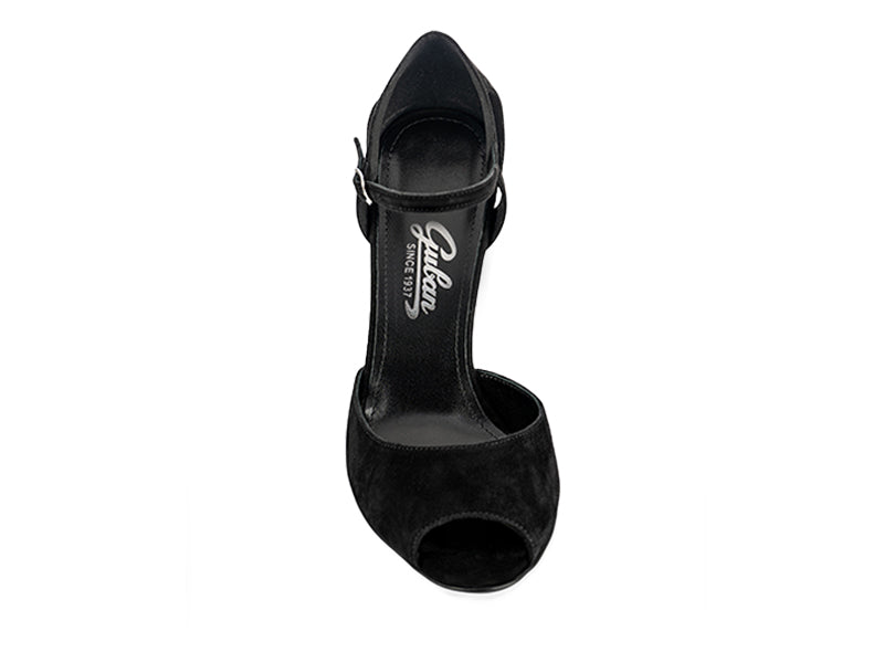 Pantofi 1223 Velur Negru