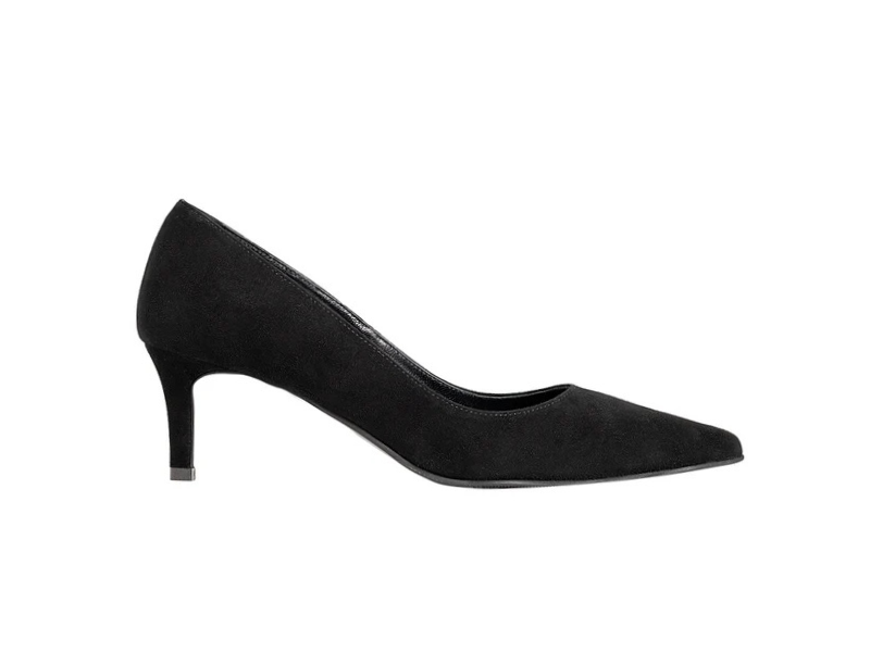 Pantofi 1591 Velur Negru