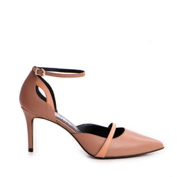 Pantofi 1555 Nappa Mocha Mouse & Caramiziu